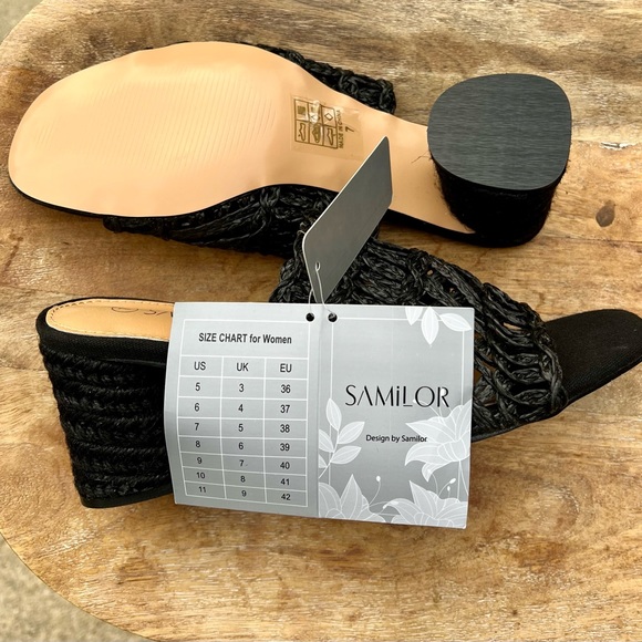 NWT Size 7 slides black - Picture 2 of 4